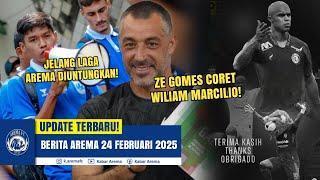 MENGEJUTKAN! Klarifikasi Ze Gomes Coret Wiliam Marcilio vs PSIS! Kondisi PSIS Untungkan Arema