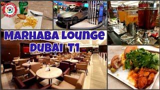 Tour of Marhaba Lounge Dubai Airport Terminal 1 | Travelling From Dubai Airport To Karachi Airport