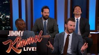 Chris Evans, Anthony Mackie, Sebastian Stan & Paul Rudd Do Personal Trivia