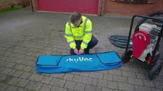 SkyVac Interceptor Worlds First Gutter Cleaning System free from Electricity