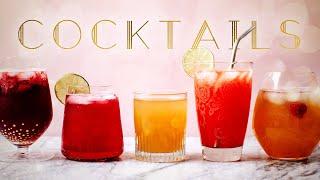 COCKTAIL RECIPES! 5 Fizzy Cocktails using a SodaStream