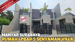 Inspirasi Rumah Lebar 5 Senyaman Villa Tengah Kota di Manyar Surabaya