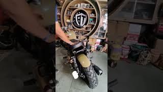 Royal Enfield classic 350 modified  foldable seat