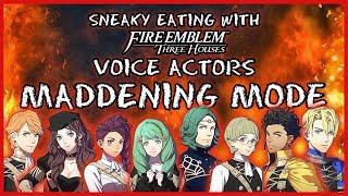 Sneaky Eating Challenge with the Voice Actors of Fire Emblem Three Houses | MADDENING MODE