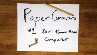 Der Know How Computer (WDR Papiercomputer) - Paper Computers #1