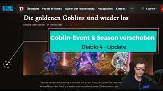 Diablo 4 Update: Goblin Event und Season 8 verschoben