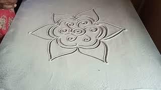 Easy Rangoli design kolam || SR Rangoli || #rangoli #muggulu #kolam