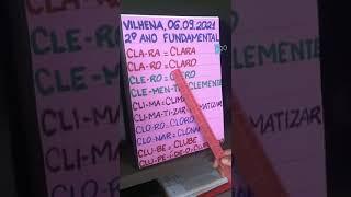 Alfabetização On-line 2° Ano "Formando Palavras com CL"