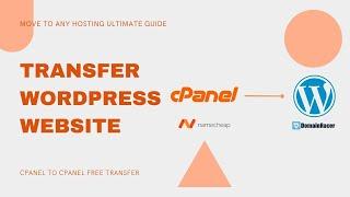 How to Transfer Wordpress Website To New Hosting | cPanel to cPanel Transfer Guide (Any Host)