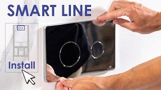 How to install the Smart Line flush plate?