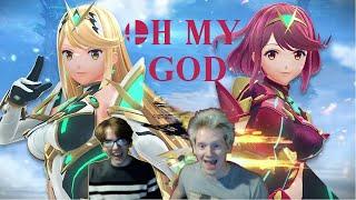 Pyra & Mythra REACTION - Super Smash Bros Ultimate - Ryzacus