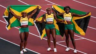 Womens 100M Eugene Diamond League 2021! Clean Sweep! Thompson-Herah, Fraser-Pryce, Jackson Williams