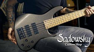 HOW ABOUT THAT?! Anthracite Grey Metallic Finish | Sadowsky Custom Bass Demo