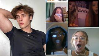 Handsome French Boy on Omegle  | Girls reaction  pt3