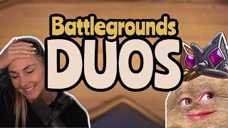 DUOS! Teaching Sunglitters how to DOMINATE - Hearthstone Battlegrounds