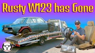 The Merc W123 has gone! (Watch to the end!)