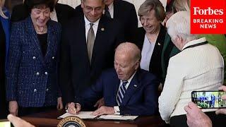 President Biden Delivers Remarks At Signing Event For Social Security Fairness Act