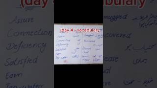 English advanced vocabulary with urdu meaning course day 4| #Learnenglish #educationalwebsite