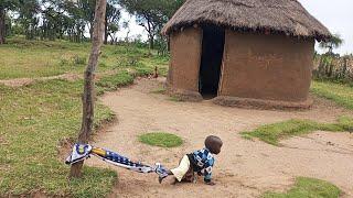 Primitive African village life