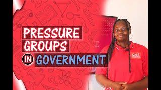 What you Need to Know About - PRESSURE GROUPS