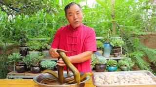 Cook 4 KG EEL and Chicken Kidneys with Extra Spicy! So Juicy and Tasty! | Uncle Rural Gourmet