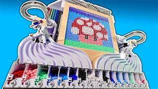 I Built a Marble Machine that Makes Pixel Art