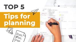 Top 5 Planning Tips with Clever Fox Weekly Planner