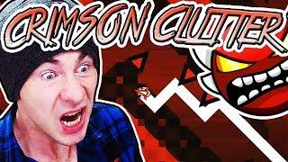 Geometry Dash INSANE DEMON | CRIMSON CLUTTER by RedUniverse ~ MY HARDEST NINE CIRCLES LEVEL!!!