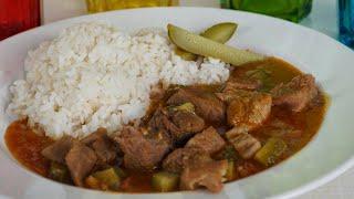 Vynikající ZNOJEMSKÁ VEPŘOVÁ s rýží | Vaříme s Kubíčkem (RECEPT #29)