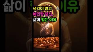 생각이 많고 예민한 당신, 삶이 힘든 이유  #불교 #부처님말씀 #부처님 #명언 #좋은글 #인생조언 #명상 #부처님가르침 #불교가르침 #철학 #지혜 #불교방송#부처님명언 #자기수행