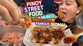 PINOY STREET FOOD Famous SIOMAI in MUÑOZ | Fishball, Kikiam and Squidball