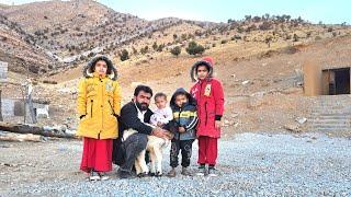 Kind hands at work;  Eng. Babazadeh accompanied children to build a small house