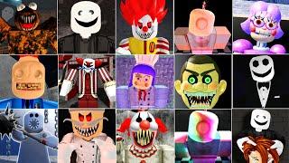 Roblox All Scary Obby Games Only Main Character / Enemies Jumpscares Battle