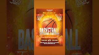 Basketball Tournament Flyer Design in Photoshop #flyer #graphicdesign #photoshop #basketball