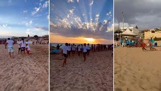 SCICLI-"BRUCA SENZA FRONTIERE", SPASSO IN SPIAGGIA