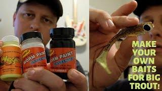 How to paint soft plastic baits best lures for trout fishing SPIKE IT