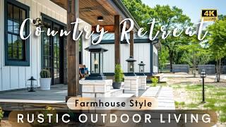 Rustic Farmhouse Style Outdoor Living Space: Creating Your Perfect Country Retreat