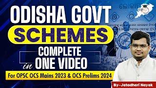 Odisha Govt Schemes All In One Video | OPSC OCS Prelims 2024 & Mains 2023 | OPSC StudyIQ