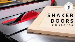 How to Build Shaker Doors with the Table Saw | Rail and Stile | Tongue and Groove | Cabinet doors