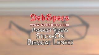 Stick-On Bifocal Lenses Product Video by DebSpecs.com