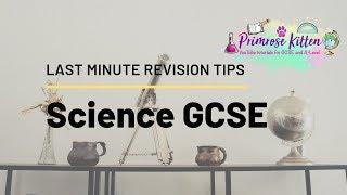 Last Minute Revision Tips for GCSE Science