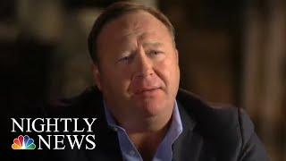 Families Sue Alex Jones For Defamation Over Sandy Hook Conspiracy Claims | NBC Nightly News