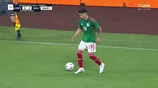 Mexico de izquierda a derecha con Jorge Sanchez rompiendo al espacio vs Jamaica 26.03.23