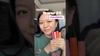 @tower28beautyofficial #JuiceBalm try-on #lipbalmlover