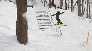 Snowboard  Rail Trick