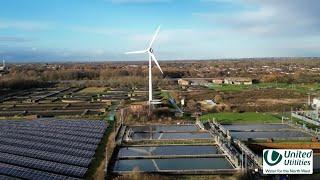 United Utilities Waste Water Treatment Plant #waste #water #filtering #drone #aerialfootage #solar