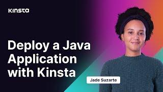 Kinsta | Deploy a Java Application