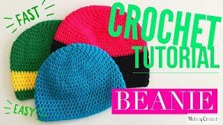 HDC Beanie - Fast Easy Crochet Hat Tutorial