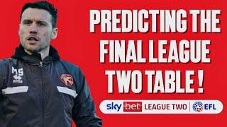 WILL WALSALL MAKE THE PLAYOFFS?!? Predicting the remaining 6 games & FINAL League Two Table!