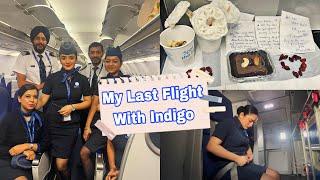 My Last Working Day with Indigo | Chennai Layover ️| Cabin crew #indigo #indigo6e #emotional